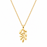 Palästinensische Olivenblatt-Kette in Gold von SAFIYAH